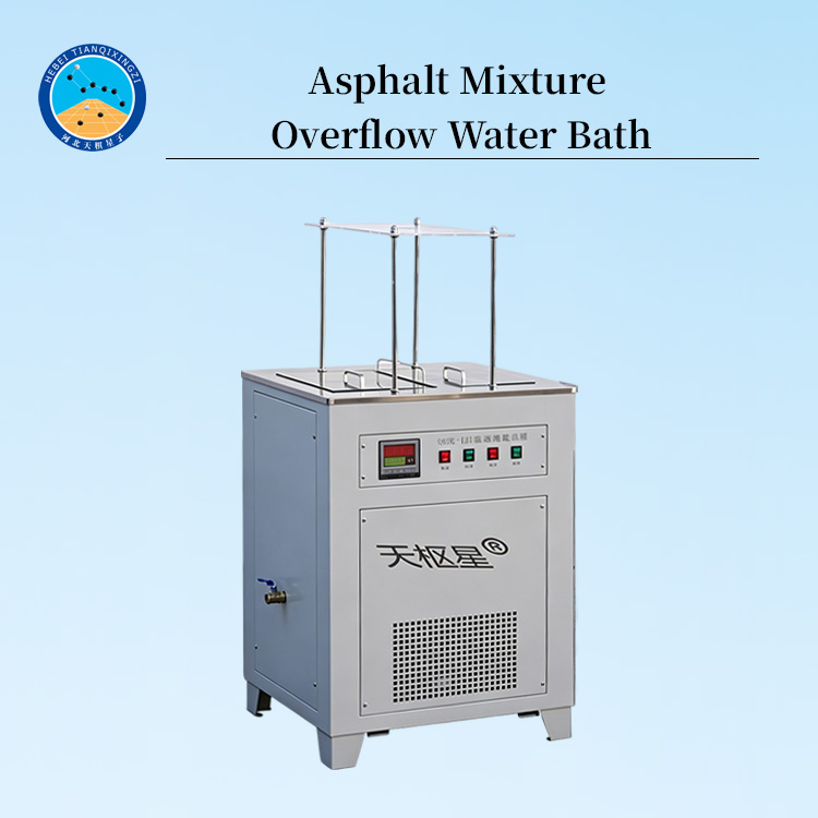Low-Temperature Overflow Water Bath for Asphalt Mixture Density Testing