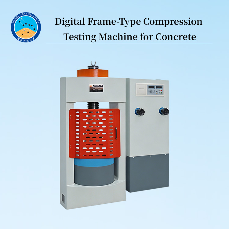 Digital Frame-Type Compression Testing Machine for Concrete