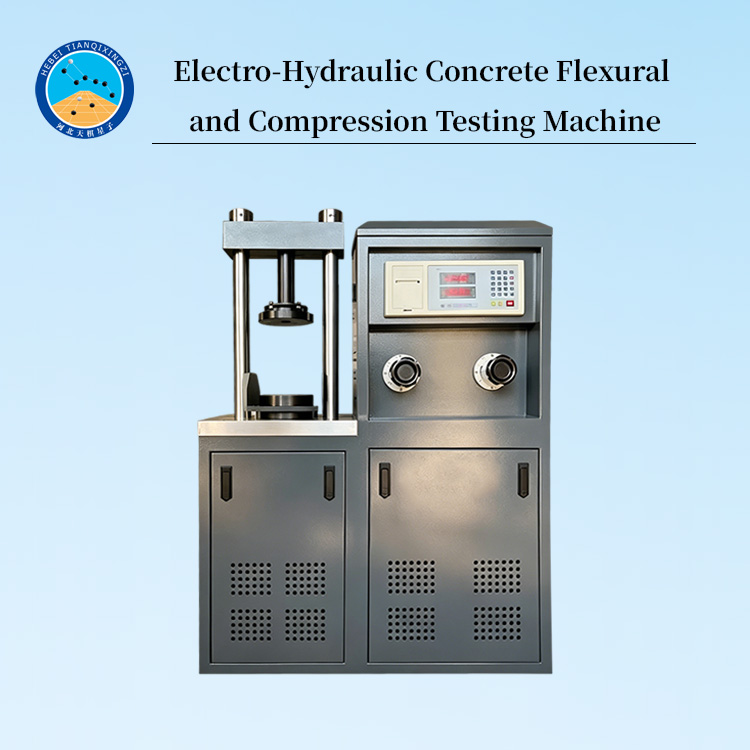 Electro-Hydraulic Concrete Flexural and Compression Testing Machine