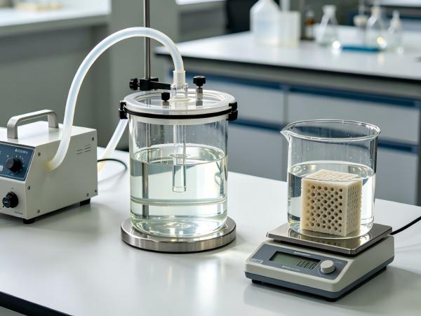 Archimedes Vacuum Method for Material Density Testing